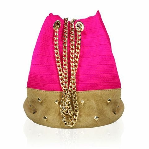 Saco Wayuu Tachuela Fucsia Stella R